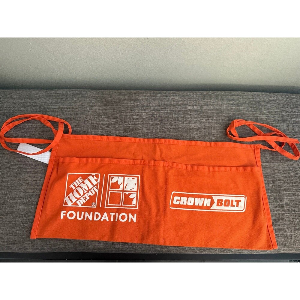 Home Depot Orange Cloth Waist Apron *One Size Fits Most*